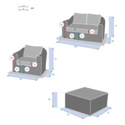 Salon 4 Places Moorea Terre Ombre Hespéride 17 Salon 4 Places Moorea Terre Ombre Hespéride -ATMOSPHERA || Intex || Demeyere Soldes salon 4 places moorea terre ombre hesperide 1 7