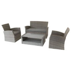 Salon Bora-bora Terre Ombre 4 Places Hespéride 11 Salon Bora-bora Terre Ombre 4 Places Hespéride -ATMOSPHERA || Intex || Demeyere Soldes salon bora bora terre ombre 4 places hesperide 1