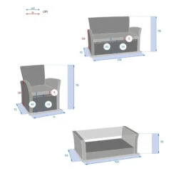 Salon Bora-bora Terre Ombre 4 Places Hespéride 13 Salon Bora-bora Terre Ombre 4 Places Hespéride -ATMOSPHERA || Intex || Demeyere Soldes salon bora bora terre ombre 4 places hesperide 3
