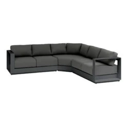 Salon D'angle 5 Places Allure Anthracite / Graphite Hespéride -ATMOSPHERA || Intex || Demeyere Soldes salon d angle 5 places allure anthracite graphite hesperide 1