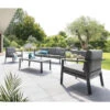 Salon De Jardin 5 Places Pavane Graphite Hespéride -ATMOSPHERA || Intex || Demeyere Soldes salon de jardin 5 places pavane graphite hesperide