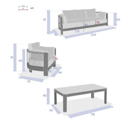 Salon De Jardin 5p Paradize Hespéride -ATMOSPHERA || Intex || Demeyere Soldes salon de jardin 5p paradize hesperide 8