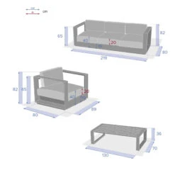Salon De Jardin Allure Graphite 5p Hespéride -ATMOSPHERA || Intex || Demeyere Soldes salon de jardin allure graphite 5p hesperide 3