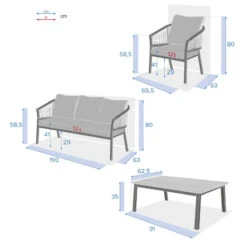 Salon De Jardin Oriengo 5 Places Anthracite/graphite Hespéride 21 Salon De Jardin Oriengo 5 Places Anthracite/graphite Hespéride -ATMOSPHERA || Intex || Demeyere Soldes salon jardin oriengo 5 places anthracite graphite hesperide 9