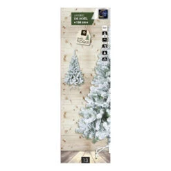Sapin De Noël 150 Cm Vert Floqué Blanc -ATMOSPHERA || Intex || Demeyere Soldes sapin de noel vert 150 cm floque blanc 1