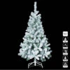 Sapin De Noël 150 Cm Vert Floqué Blanc 1 Sapin De Noël 150 Cm Vert Floqué Blanc -ATMOSPHERA || Intex || Demeyere Soldes sapin de noel vert 150 cm floque blanc
