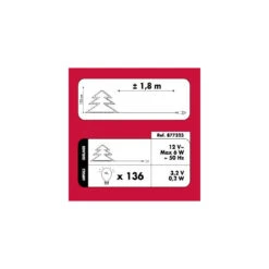 Sapin De Noël 120 Cm Vert Lumineux LED Blanc 7 Sapin De Noël 120 Cm Vert Lumineux LED Blanc -ATMOSPHERA || Intex || Demeyere Soldes sapin lumineux 120 cm vert fibre optique 2