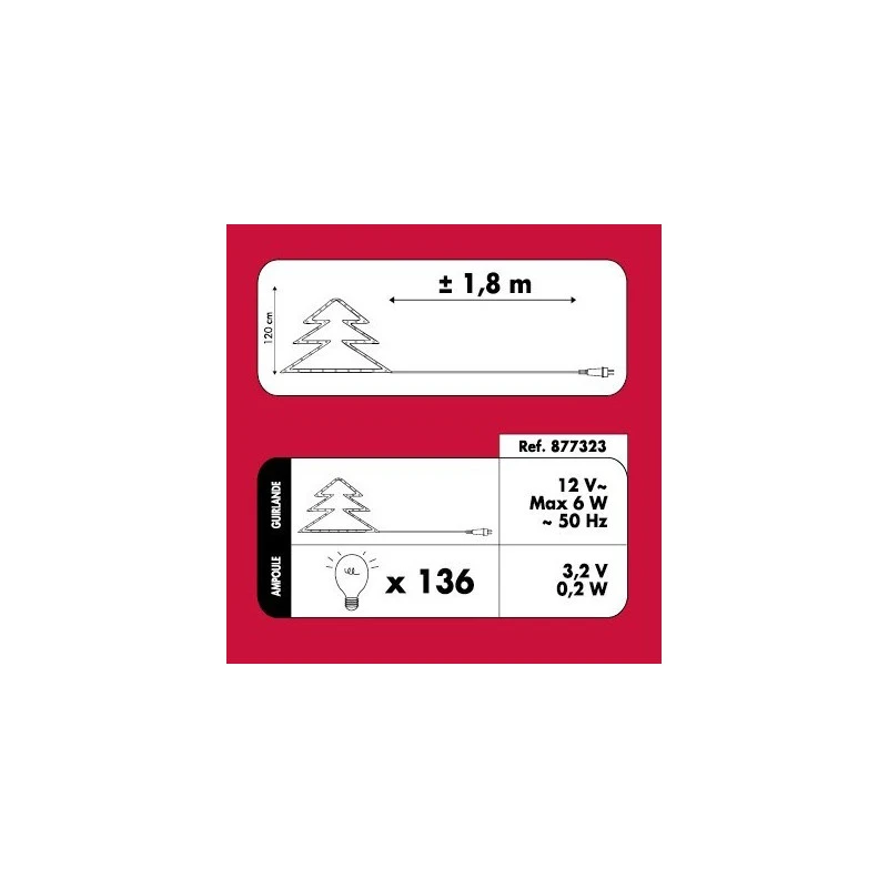 Sapin De Noël 120 Cm Vert Lumineux LED Blanc 5 Sapin De Noël 120 Cm Vert Lumineux LED Blanc – Image 3