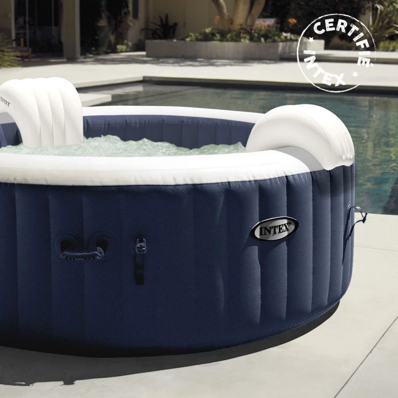 Spa Gonflable 4 Places Bulles Et Leds Blue Navy Intex 9 Spa Gonflable 4 Places Bulles Et Leds Blue Navy Intex – Image 7