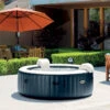 Spa Gonflable 6 Places Bulles Et Leds Blue Navy Intex -ATMOSPHERA || Intex || Demeyere Soldes spa gonflable bulles et leds 6 places blue navy intex