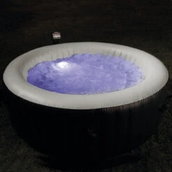 Spa Gonflable 6 Places Bulles Et Leds Blue Navy Intex -ATMOSPHERA || Intex || Demeyere Soldes spa gonflable bulles et leds 6 places blue navy intex 2