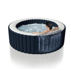 Spa Gonflable 6 Places Bulles Et Leds Blue Navy Intex -ATMOSPHERA || Intex || Demeyere Soldes spa gonflable bulles et leds 6 places blue navy intex 9