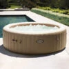Spa Gonflable Sahara Rond 6 Places Intex -ATMOSPHERA || Intex || Demeyere Soldes spa gonflable intex rond beige 6 places