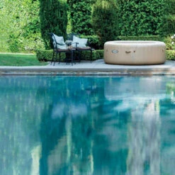 Spa Gonflable Sahara Rond 6 Places Intex -ATMOSPHERA || Intex || Demeyere Soldes spa gonflable intex rond beige 6 places 3