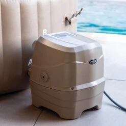 Spa Gonflable Sahara Rond 6 Places Intex -ATMOSPHERA || Intex || Demeyere Soldes spa gonflable intex rond beige 6 places 5