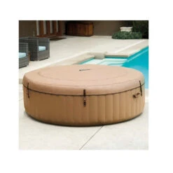 Spa Gonflable Sahara Rond 6 Places Intex -ATMOSPHERA || Intex || Demeyere Soldes spa gonflable intex rond beige 6 places 7