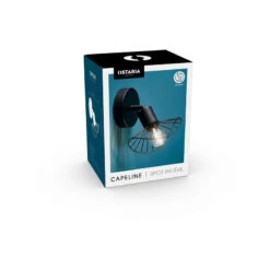 Spot Capeline En Métal Filaire Noir Ostaria -ATMOSPHERA || Intex || Demeyere Soldes spot capeline en metal filaire noir ostaria 2