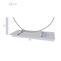 Support Hamac Demi-lune 3m30 Hespéride -ATMOSPHERA || Intex || Demeyere Soldes support hamac l3m30 hesperide 3