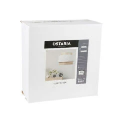 Suspension 3 Abat-jours Cannage Et Tissu Blanc Ostaria -ATMOSPHERA || Intex || Demeyere Soldes suspension 3 abat jours cannage et tissu blanc ostaria 2