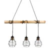 Suspension Indus Barre En Bois 3 Cordons Ostaria -ATMOSPHERA || Intex || Demeyere Soldes suspension industrielle barre en bois 3 cordons ostaria