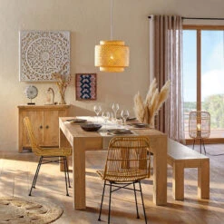 Suspension Liby Bambou Naturel Atmosphera -ATMOSPHERA || Intex || Demeyere Soldes suspension liby bambou naturel atmosphera 1 1