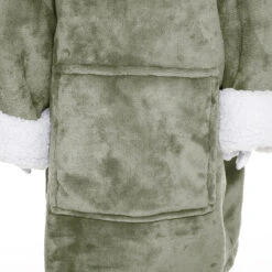 Sweat Plaid à Capuche Dino Vert Enfant Atmosphera -ATMOSPHERA || Intex || Demeyere Soldes sweat plaid a capuche dino vert enfant atmosphera 1 2