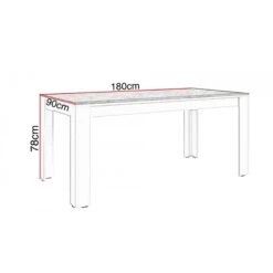 Table à Manger 180cm Blanc Et Gris Béton Gent 7 Table à Manger 180cm Blanc Et Gris Béton Gent -ATMOSPHERA || Intex || Demeyere Soldes table a manger 180cm blanc et gris beton gent 2