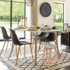 Table à Manger Blanc Roka Atmosphera -ATMOSPHERA || Intex || Demeyere Soldes table a manger blanc roka atmosphera 4