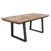 Table à Manger Bois Et Pieds Métal En U -ATMOSPHERA || Intex || Demeyere Soldes table a manger bois et pieds metal en u