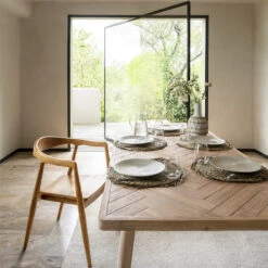 Table à Manger Extensible Bois D'acacia Aeris Atmosphera -ATMOSPHERA || Intex || Demeyere Soldes table a manger extensible bois d acacia aeris atmosphera 1 5