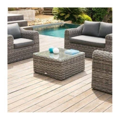 Table Basse Carrée Moorea Terre D'ombre Hespéride -ATMOSPHERA || Intex || Demeyere Soldes table basse carree moorea terre ombre hesperide 2