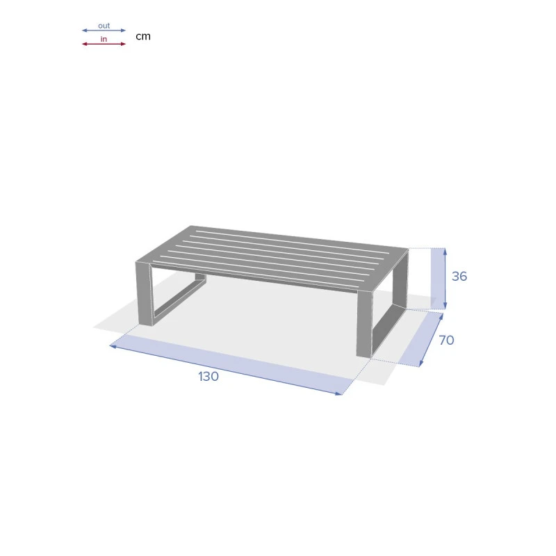 Table Basse Extérieure Allure Blanc Hespéride 5 Table Basse Extérieure Allure Blanc Hespéride – Image 3