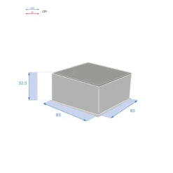 Table Basse Extérieure Carrée Savinia Coloris Tahini Hespéride -ATMOSPHERA || Intex || Demeyere Soldes table basse exterieure carree savinia coloris tahini hesperide 3