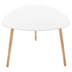 Table Basse Mileo Blanc Lot De 3 Atmosphera -ATMOSPHERA || Intex || Demeyere Soldes table basse mileo blanc lot de 3 atmosphera 1
