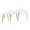 Table Basse Mileo Blanc Lot De 3 Atmosphera -ATMOSPHERA || Intex || Demeyere Soldes table basse mileo blanc lot de 3 atmosphera