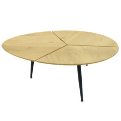 Table Basse Ovale Miller Pieds Métal -ATMOSPHERA || Intex || Demeyere Soldes table basse ovale miller pieds metal 4