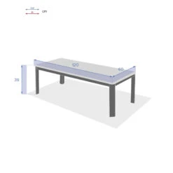 Table Basse Pavane Houblon Et Blanc Hespéride -ATMOSPHERA || Intex || Demeyere Soldes table basse pavane houblon et blanc hesperide 1