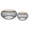 Table Basse X2 Métal Et Bois De Manguier Esther Atmosphera 2 Table Basse X2 Métal Et Bois De Manguier Esther Atmosphera -ATMOSPHERA || Intex || Demeyere Soldes table basse x2 en metal et bois de manguier atmosphera