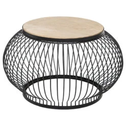 Table Basse X2 Métal Et Bois De Manguier Esther Atmosphera 13 Table Basse X2 Métal Et Bois De Manguier Esther Atmosphera -ATMOSPHERA || Intex || Demeyere Soldes table basse x2 en metal et bois de manguier atmosphera 3