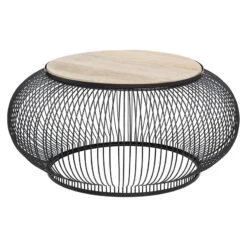 Table Basse X2 Métal Et Bois De Manguier Esther Atmosphera 14 Table Basse X2 Métal Et Bois De Manguier Esther Atmosphera -ATMOSPHERA || Intex || Demeyere Soldes table basse x2 en metal et bois de manguier atmosphera 4