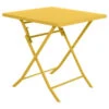 Table Carrée Pliante Greensboro 2p Jaune Moutarde Hespéride 1 Table Carrée Pliante Greensboro 2p Jaune Moutarde Hespéride -ATMOSPHERA || Intex || Demeyere Soldes table carree greensboro moutarde hesperide