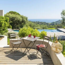 Table Carrée Pliante Greensboro 2p Tonka Hespéride -ATMOSPHERA || Intex || Demeyere Soldes table carree greensboro tonka hesperide 2