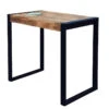 Table Haute Métal Et Bois De Manguier -ATMOSPHERA || Intex || Demeyere Soldes table haute metal et bois de manguier