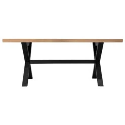 Table à Manger 180 Cm Pieds En Croix Steja Atmosphera -ATMOSPHERA || Intex || Demeyere Soldes table manger 180 cm pieds en croix steja atmosphera 1