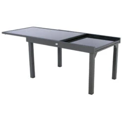Table Rectangulaire Ext. Verre Piazza 10 P. Graphite Hespéride 11 Table Rectangulaire Ext. Verre Piazza 10 P. Graphite Hespéride -ATMOSPHERA || Intex || Demeyere Soldes table piazza extensible 10 personnes anthracite graphite hesperide 4