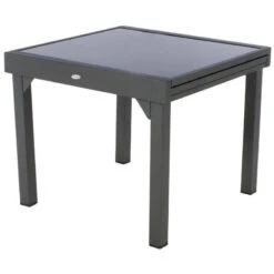 Table Piazza Extensible 8 Personnes Anthracite/graphite -ATMOSPHERA || Intex || Demeyere Soldes table piazza extensible 8 personnes anthracite graphite 2