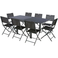 Table Rectangulaire Extensible Piazza 8 P. Graphite Hespéride -ATMOSPHERA || Intex || Demeyere Soldes table rectangulaire extensible piazza 8 personnes graphite hesperide 5