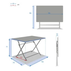 Table Rectangulaire Pliante Greensboro 4p Grenade Hespéride 7 Table Rectangulaire Pliante Greensboro 4p Grenade Hespéride -ATMOSPHERA || Intex || Demeyere Soldes table rectangulaire pliante greensboro 4p grenade hesperide 2