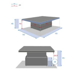 Table Relevable Moorea Terre Ombre Hespéride -ATMOSPHERA || Intex || Demeyere Soldes table relevable moorea terre d ombre hesperide 5