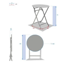 Table Ronde Pliante Greensboro 2p Vert Olive Hespéride -ATMOSPHERA || Intex || Demeyere Soldes table ronde exterieur greensboro vert olive hesperide 1 3